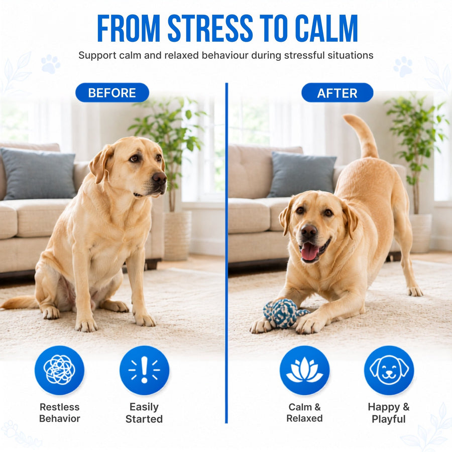 Mind Calming · Herbal Tablets for Easing Pet Anxiety (30 Count) - Richpet StoreRichpet Store