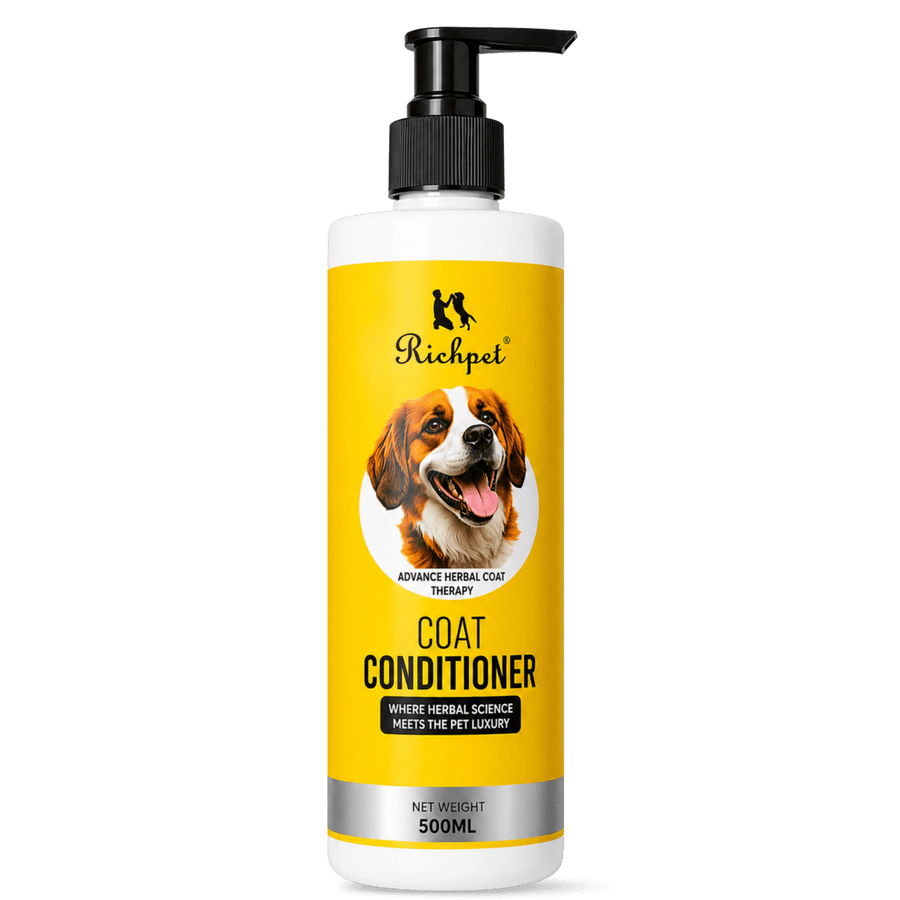 Richpet Coat Conditioner 500ml | Coconut Milk + Shea Butter | Anti-Itch, Softens & Adds Shine | Dogs & Cats - Richpet StoreRichpet Store
