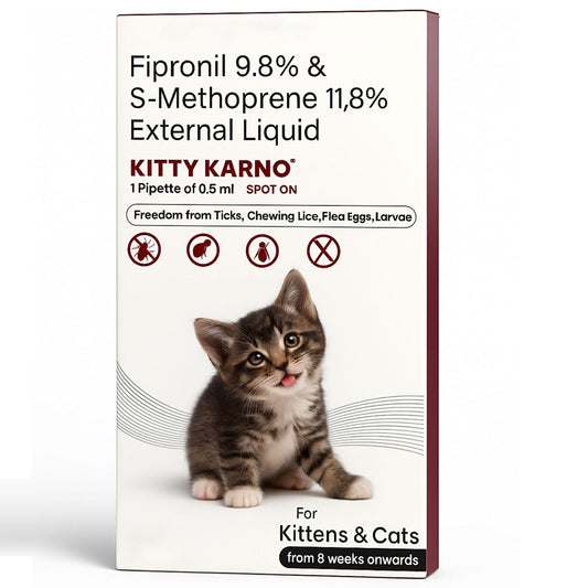 Richpet Kitty Karno's Flea And Tick Control - Effective Cat Flea Prevention - Richpet StoreRichpet Store
