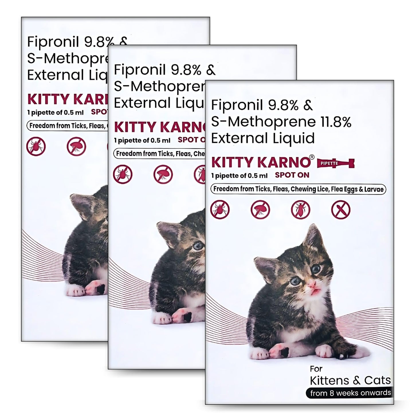 Richpet Kitty Karno's Flea And Tick Control - Effective Cat Flea Prevention - Richpet StoreRichpet Store