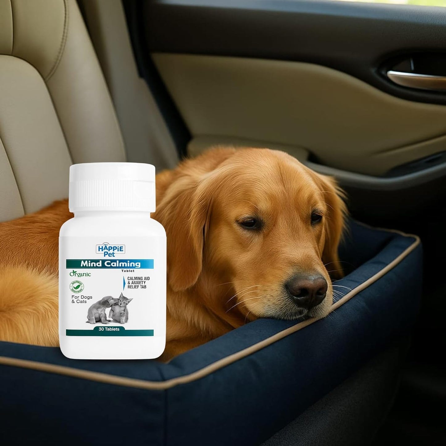 Richpet Mind Calming Tablets for Dogs & Cats (30 Count) — Natural Herbal Stress & Anxiety Relief - Richpet StoreRichpet Store