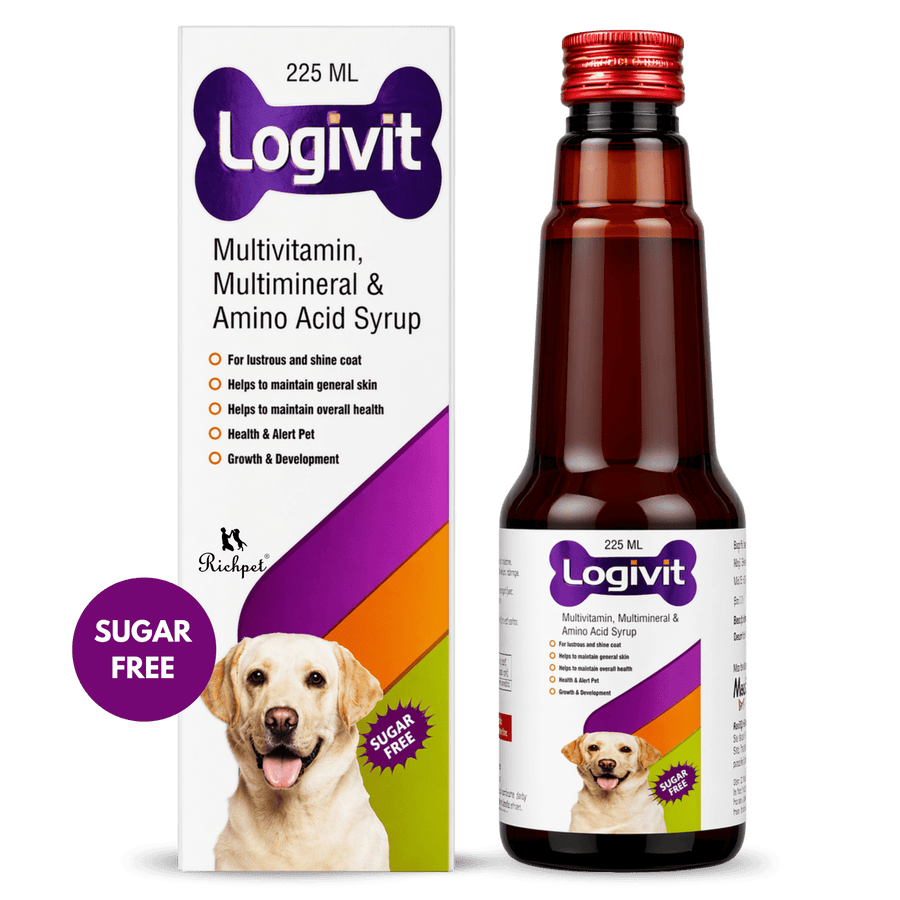 Richpet Multivitamin Syrup for Dogs & Cats | Daily Health Tonic for Immunity, Energy & Growth | Supports Skin & Coat | Vitamin, Mineral & Amino Acid Supplement - Richpet StoreRichpet Store