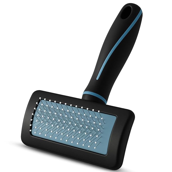 Richpet Slicker Brush for Dogs & Cats – Gentle Grooming Brush for Detangling & Shedding Control - Richpet StoreRichpet Store