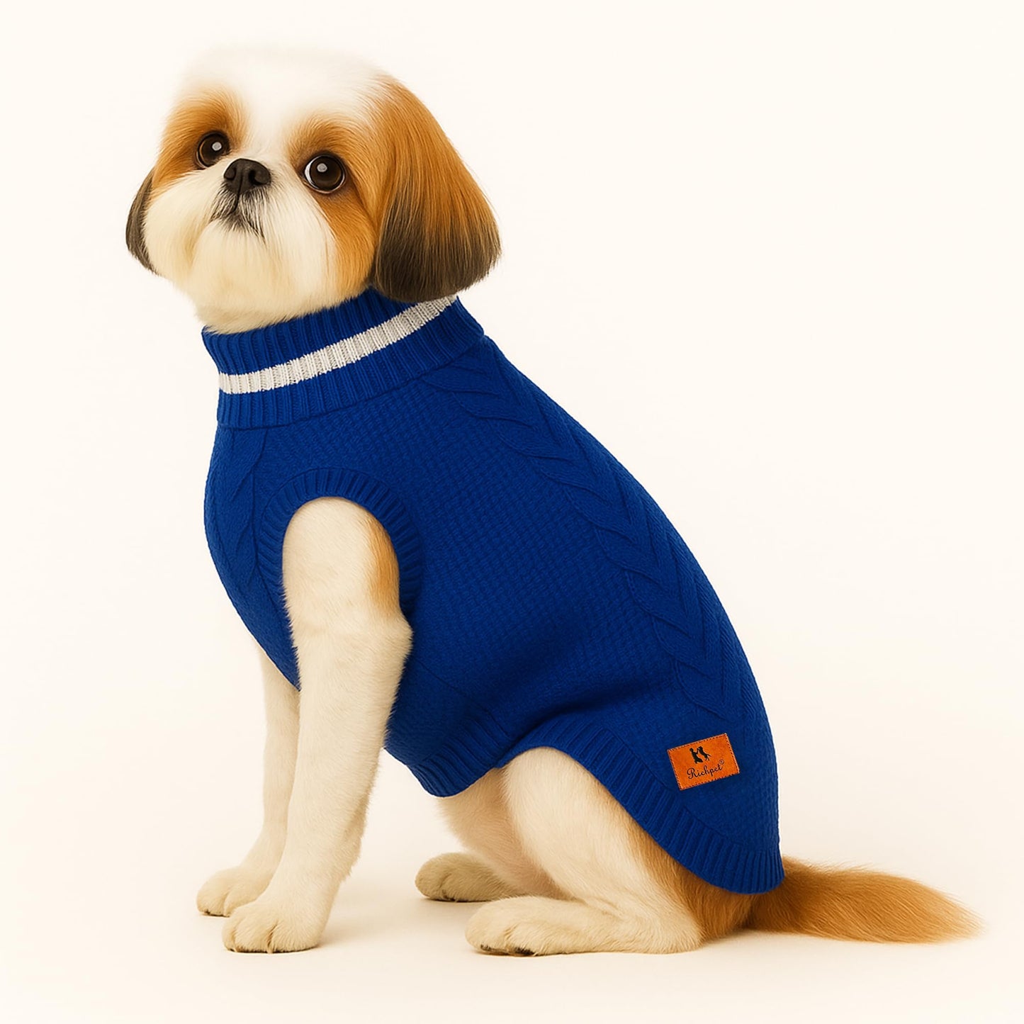Richpet Soft & Stretchable Dog Sweater – Warm, Cozy Turtleneck Winter Knit Pullover - Richpet StoreRichpet Store
