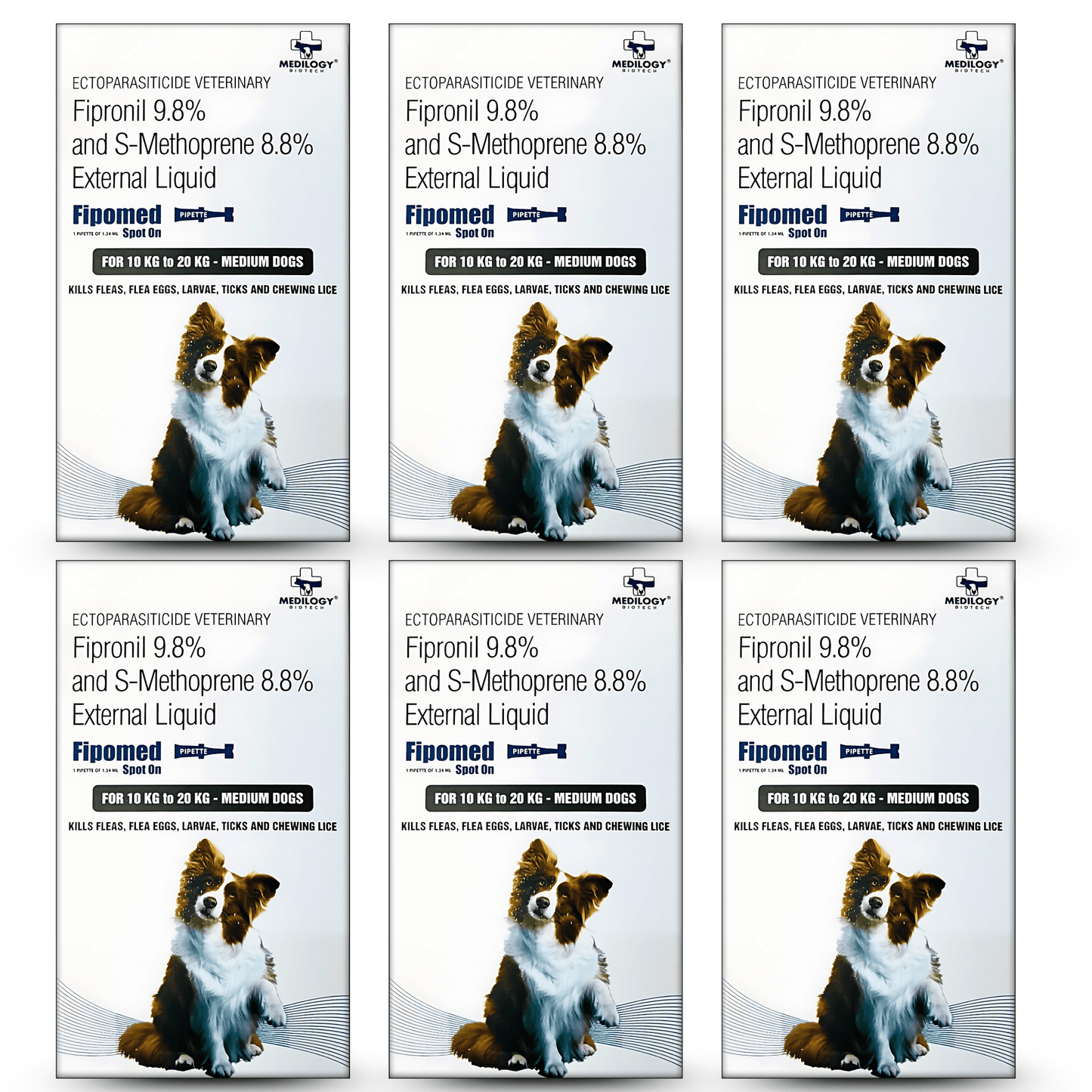 Richpet Spot On for Dogs (10 to 20kg), Topical Solution with Protection from Fleas, Ticks & Lice - Richpet StoreRichpet Store