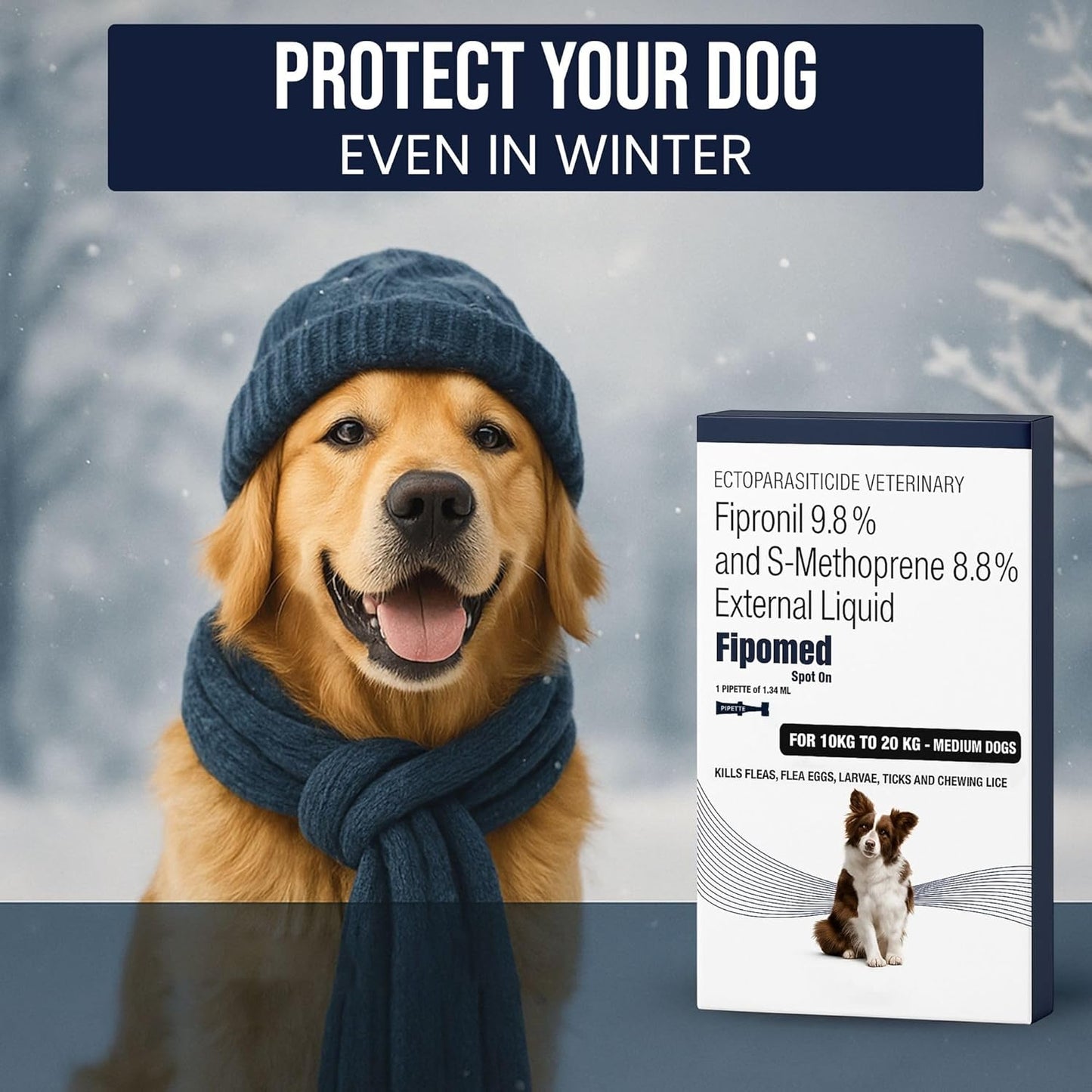 Richpet Spot On for Dogs (10 to 20kg), Topical Solution with Protection from Fleas, Ticks & Lice - Richpet StoreRichpet Store