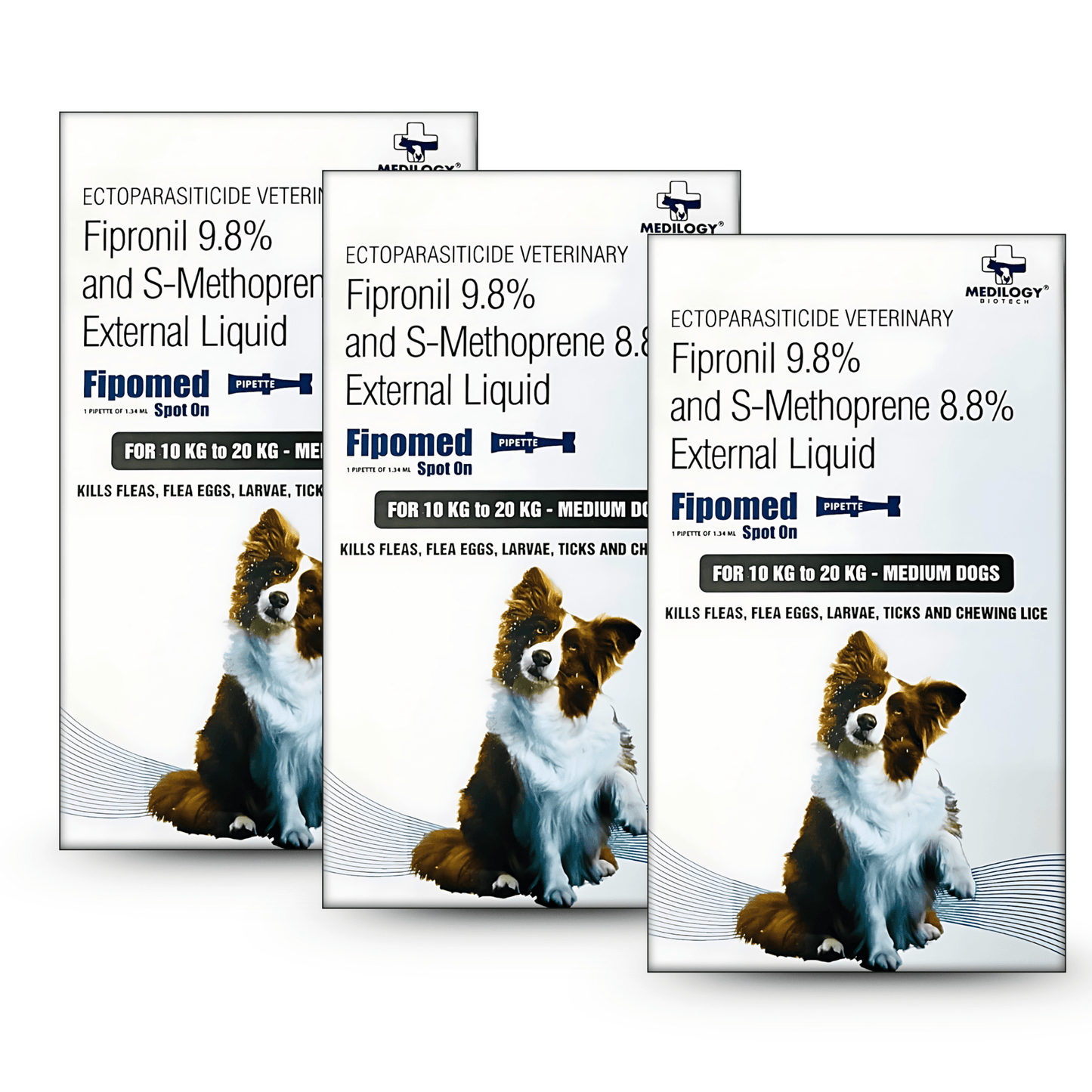 Richpet Spot On for Dogs (10 to 20kg), Topical Solution with Protection from Fleas, Ticks & Lice - Richpet StoreRichpet Store
