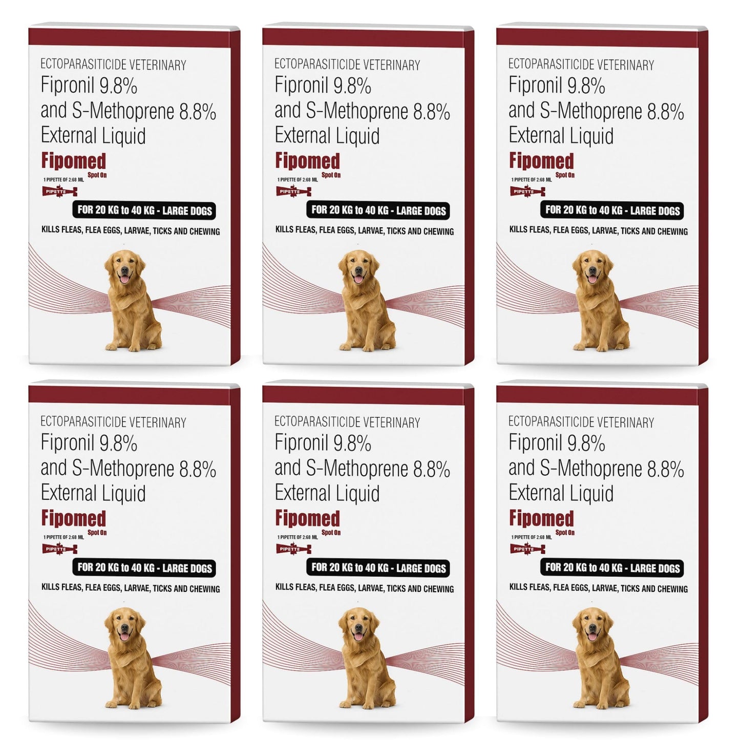 Richpet Spot On for Large Dogs (20 to 40kg), Topical Solution with Protection from Fleas, Ticks & Lice - Richpet StoreRichpet Store
