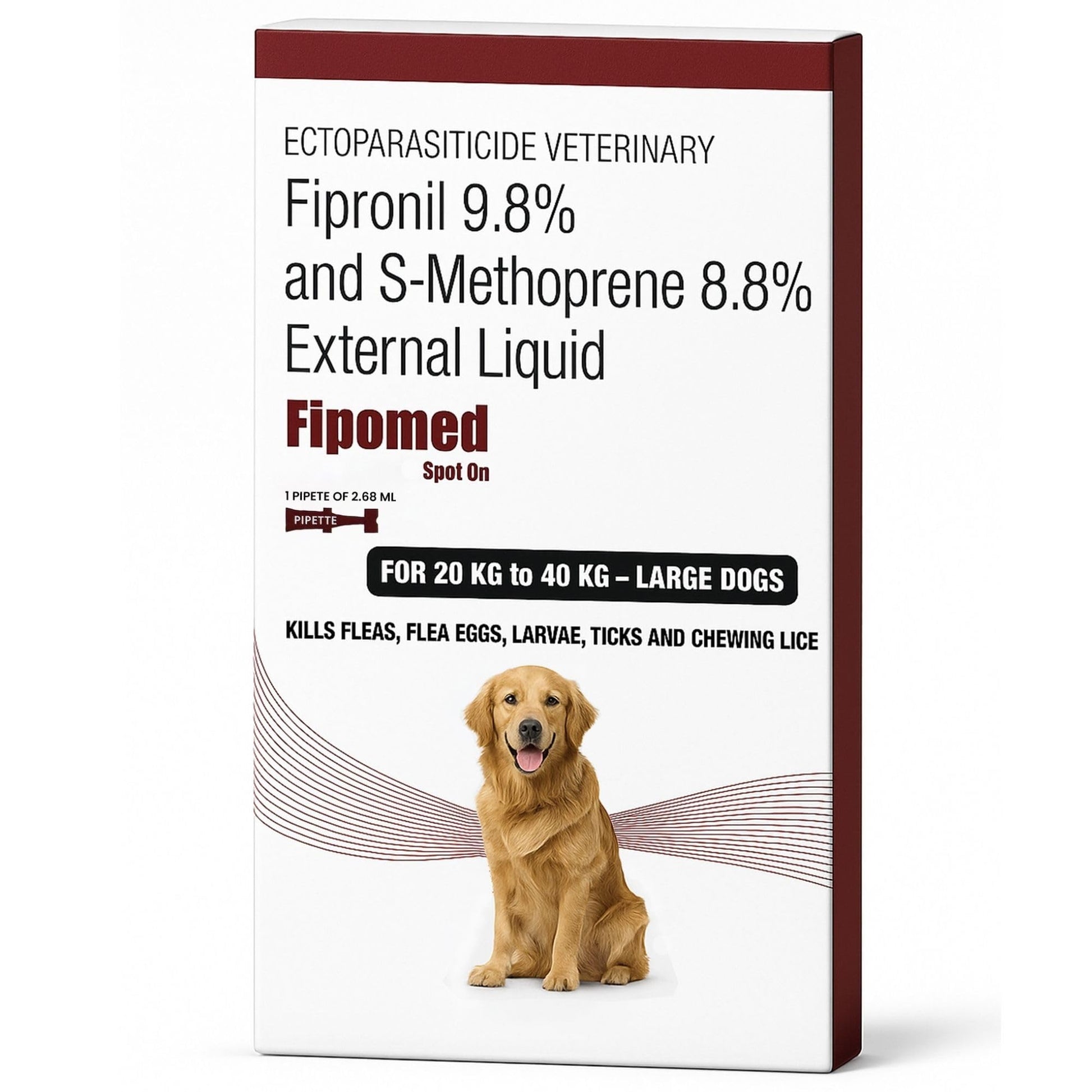 Richpet Spot On for Large Dogs (20 to 40kg), Topical Solution with Protection from Fleas, Ticks & Lice - Richpet StoreRichpet Store