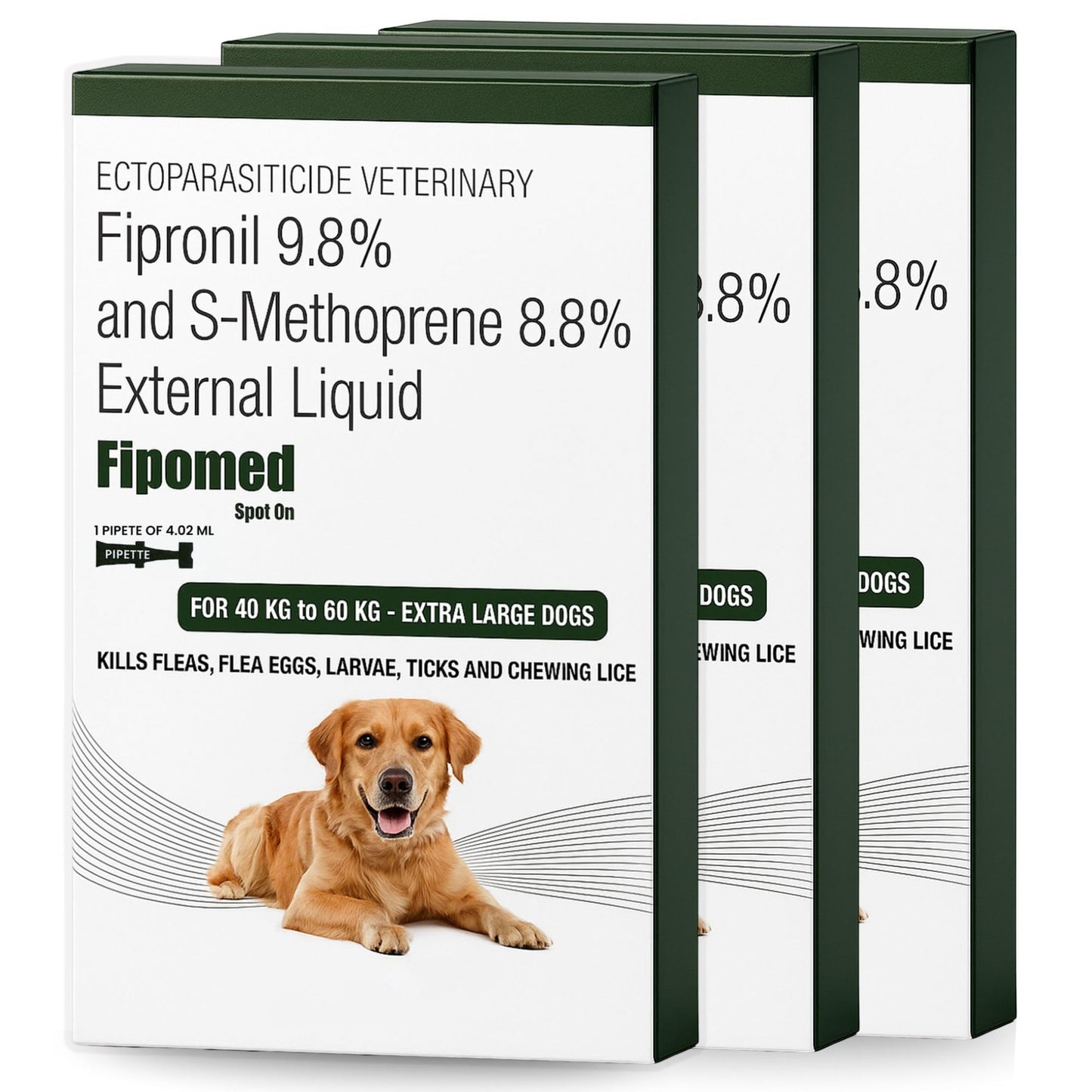 Richpet Spot On for Large Dogs (40 to 60kg), Topical Solution with Protection from Fleas, Ticks & Lice - Richpet StoreRichpet Store