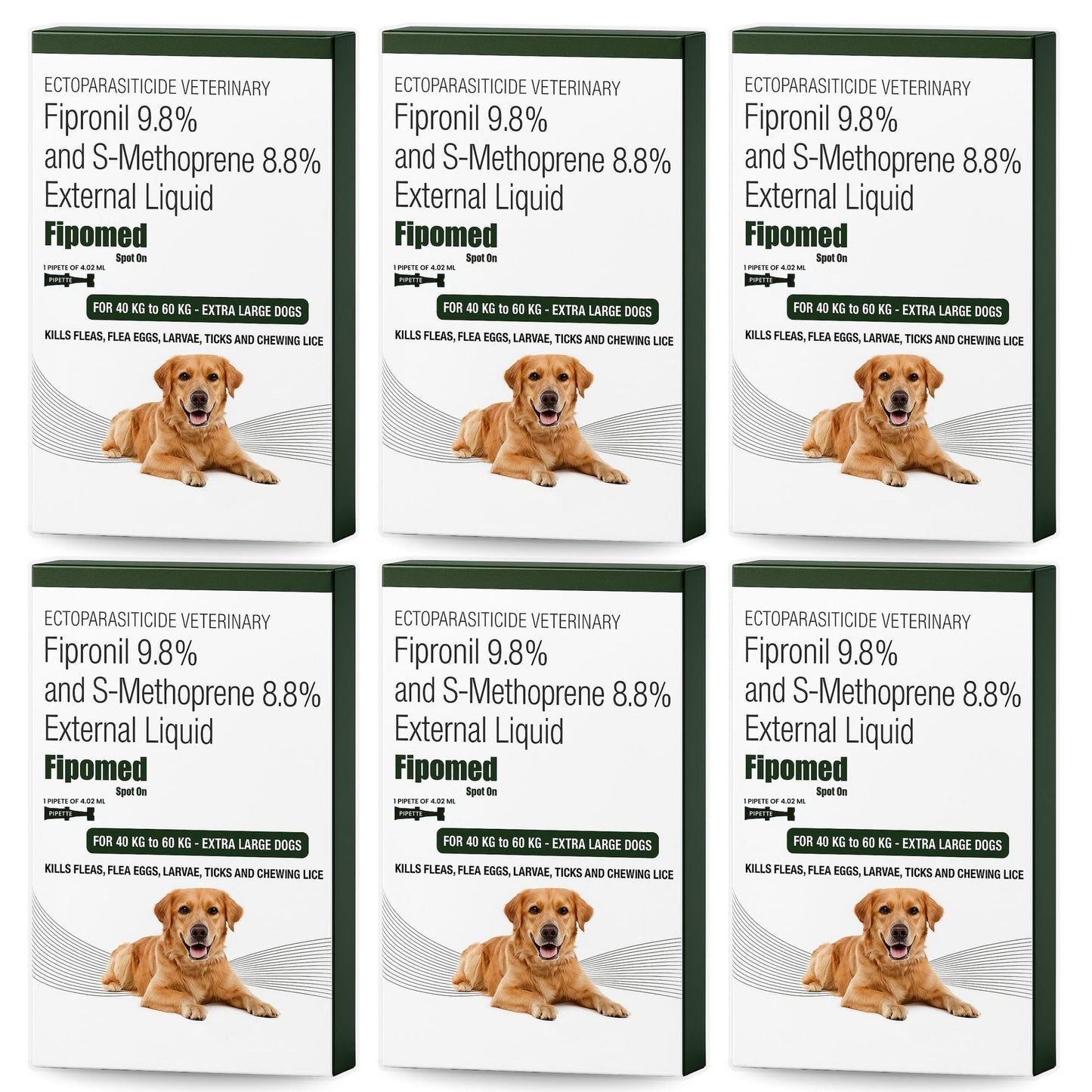 Richpet Spot On for Large Dogs (40 to 60kg), Topical Solution with Protection from Fleas, Ticks & Lice - Richpet StoreRichpet Store