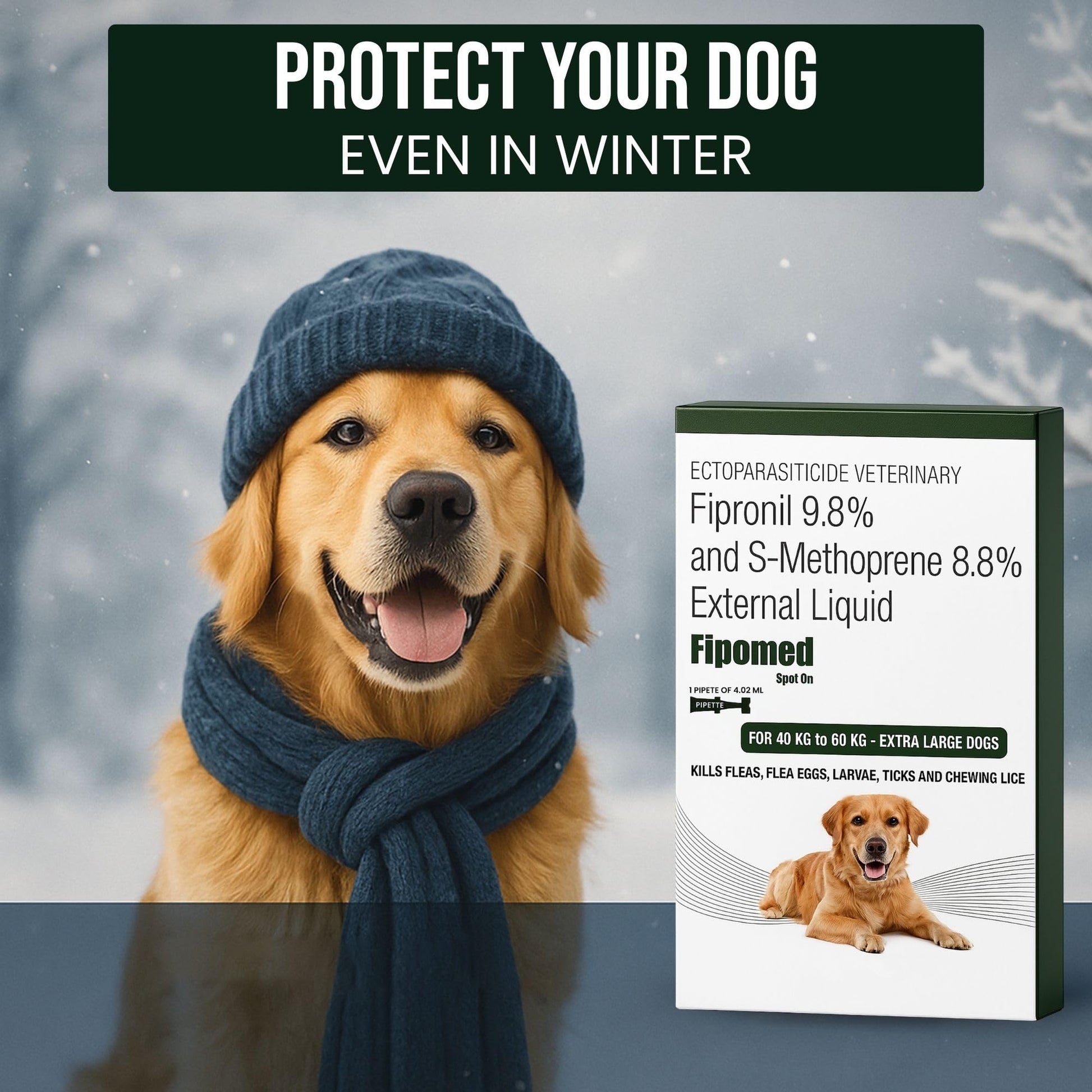 Richpet Spot On for Large Dogs (40 to 60kg), Topical Solution with Protection from Fleas, Ticks & Lice - Richpet StoreRichpet Store