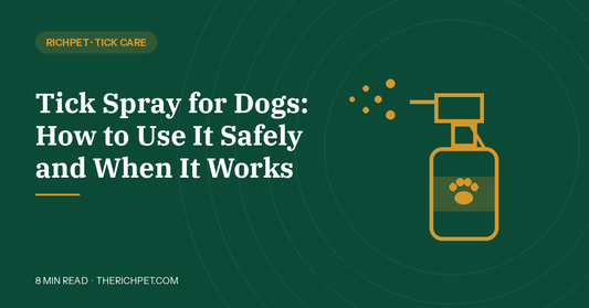 Tick spray for dogs, how to use it safely, Richpet