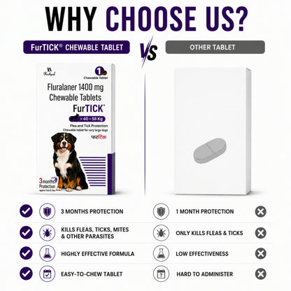 Furtick™ 3-Month Tick Defense - Extra Large Dog (40-60kg)