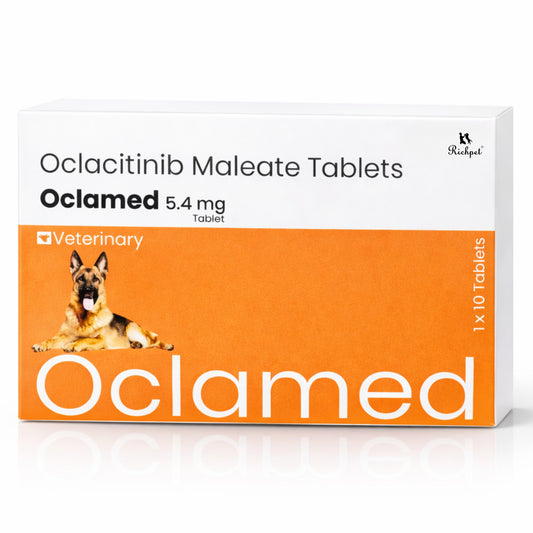 Richpet Oclamed Oclacitinib Tablets for Dogs 5.4 mg – Allergy & Itch Support