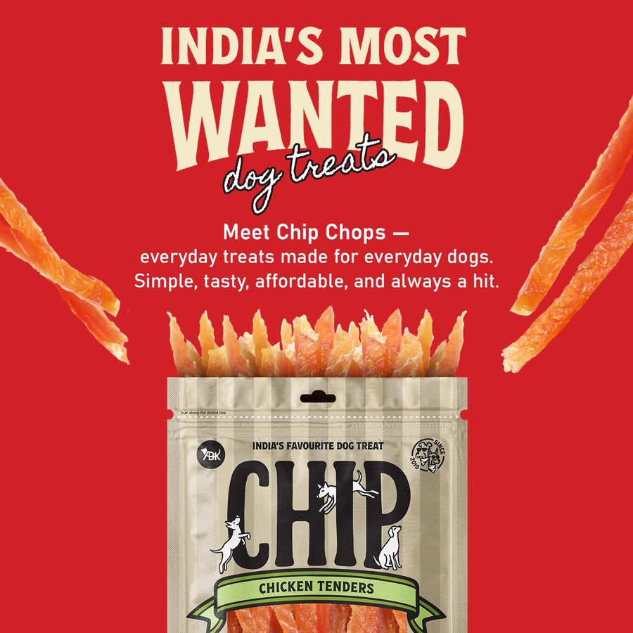 Chip Chops Chicken Tenders Dog Treat 70g | High Protein, Low Fat, Fresh Meat - Richpet StoreRichpet Store