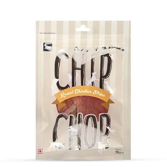 Chip Chops Roast Chicken Strips Dog Treat 70g | Real Roasted Chicken, No Added Sugar - Richpet StoreRichpet Store