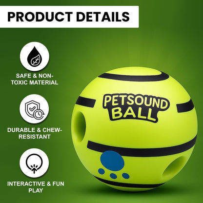 Dog Toy Ball for Dogs with Fun Giggle Sounds - Bouncing Ball for Indoor & Outdoor Play - Richpet StoreRichpet Store