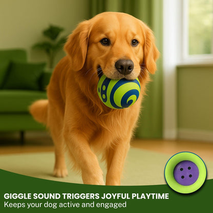 Dog Toy Ball for Dogs with Fun Giggle Sounds - Bouncing Ball for Indoor & Outdoor Play - Richpet StoreRichpet Store