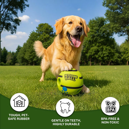 Dog Toy Ball for Dogs with Fun Giggle Sounds - Bouncing Ball for Indoor & Outdoor Play - Richpet StoreRichpet Store