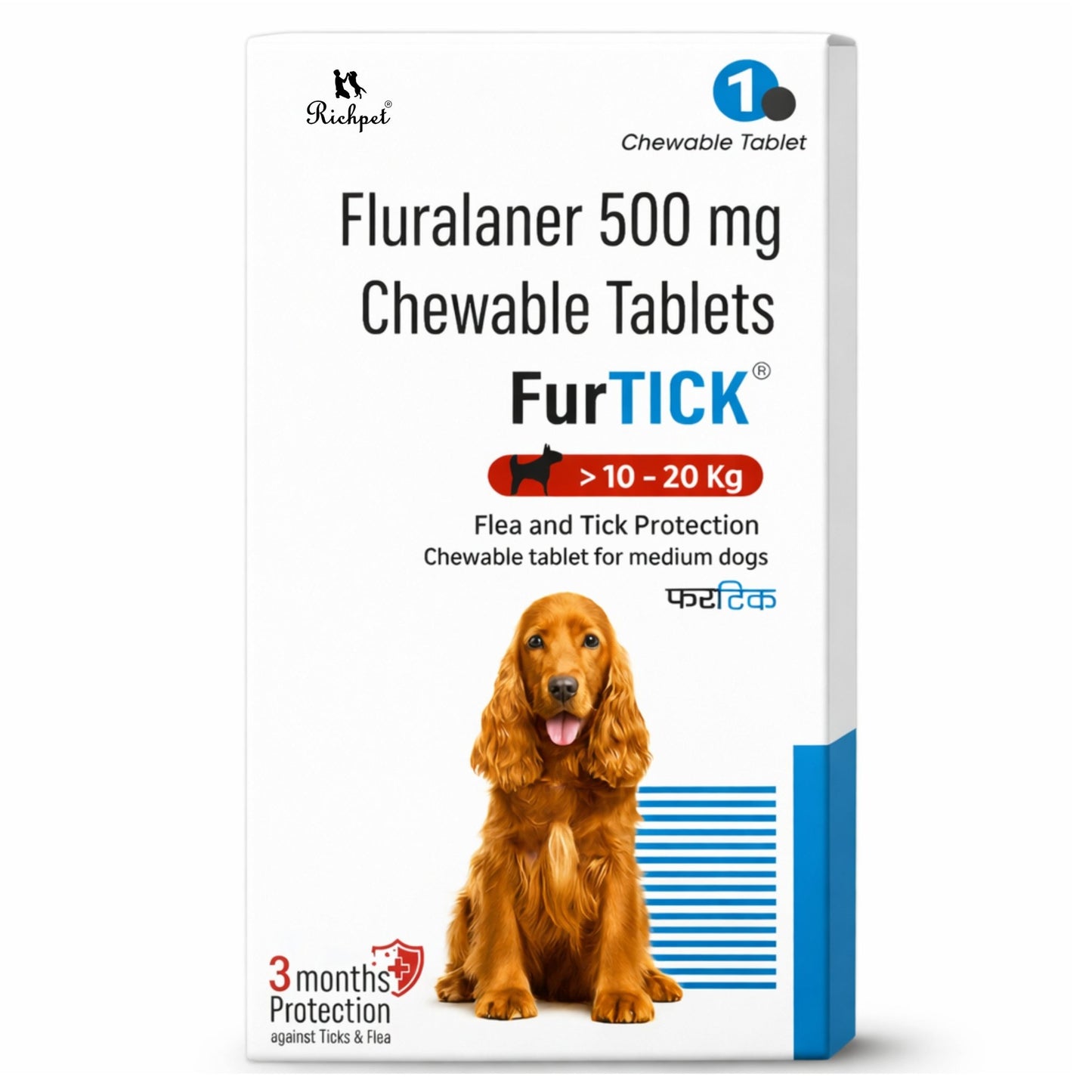 Furtick™ 3 - Month Tick Defense - Medium Dog (10 - 20kg) - Richpet StoreRichpet Store