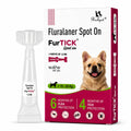 FurTick Fluralaner Spot On for Dogs (10–20 kg), Tick and Flea Remover for Dogs | Topical Pipette Up to 6 Months Flea & 4 Months Tick Protection