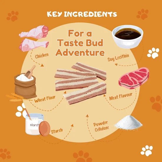 JerHigh Chicken Bacon Stick Dog Treat 70g | Real Chicken, Bacon Flavour | Energy Formula - Richpet StoreRichpet Store