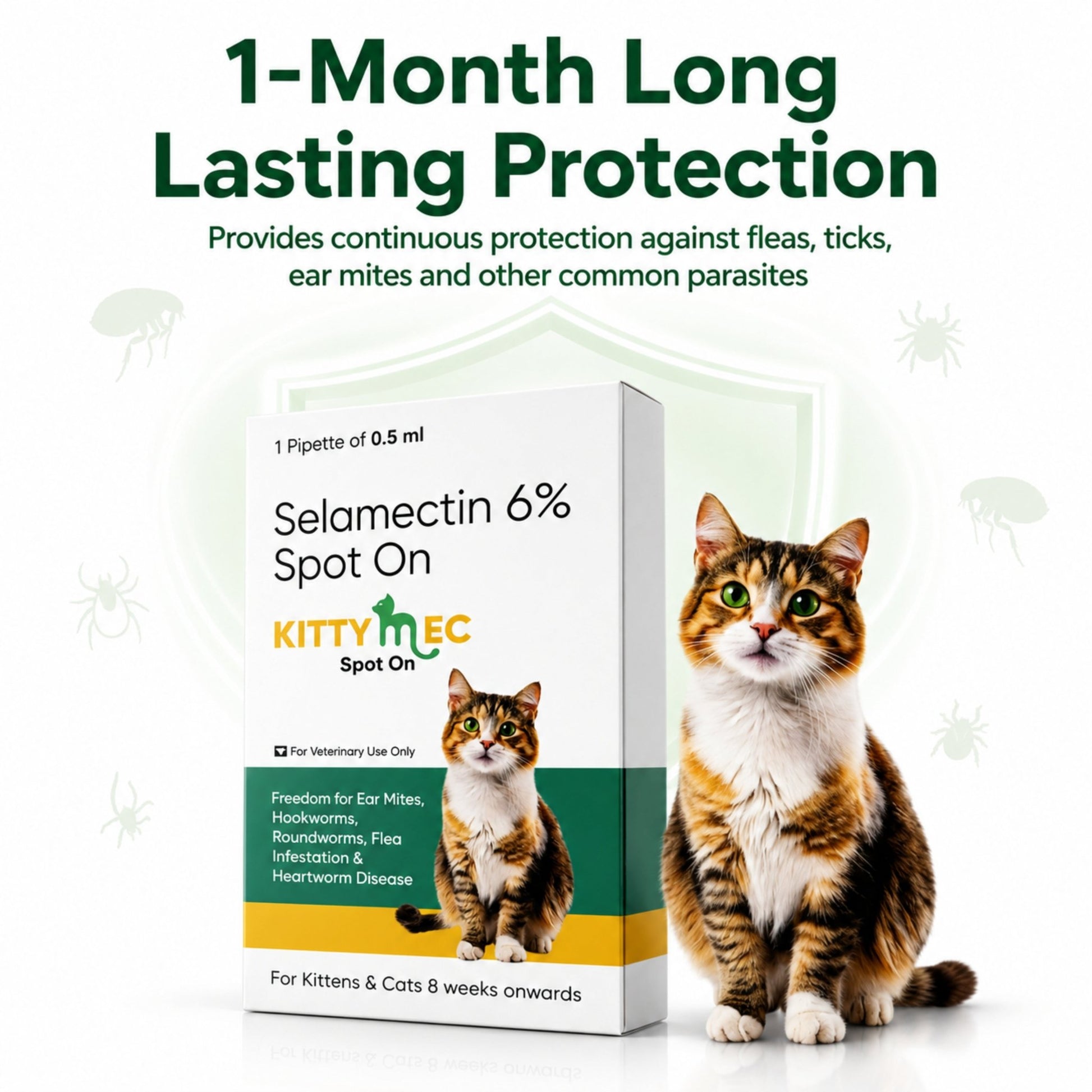KittyMec Selamectin 6% Spot - On for Cats & Kittens | Advanced Flea & Tick Protection - Richpet StoreRichpet Store