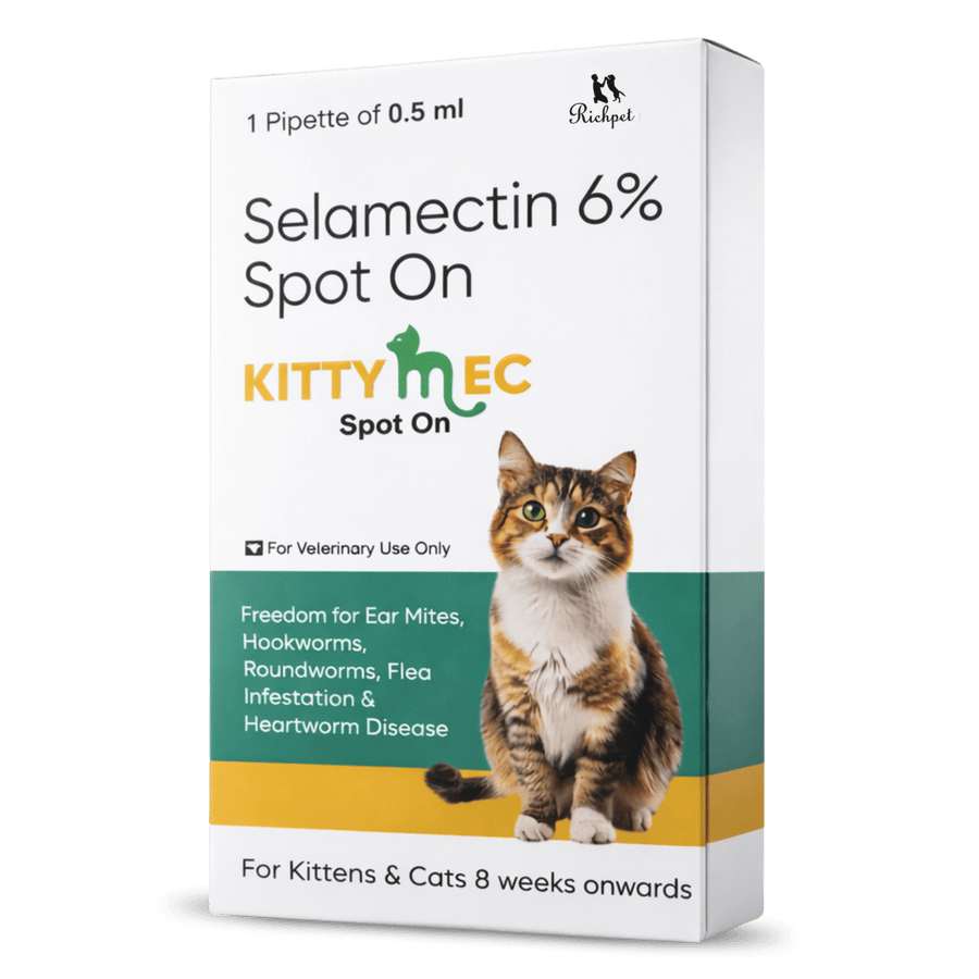 KittyMec Selamectin 6% Spot-On for Cats & Kittens | Advanced Flea & Tick Protection - Richpet StoreRichpet Store