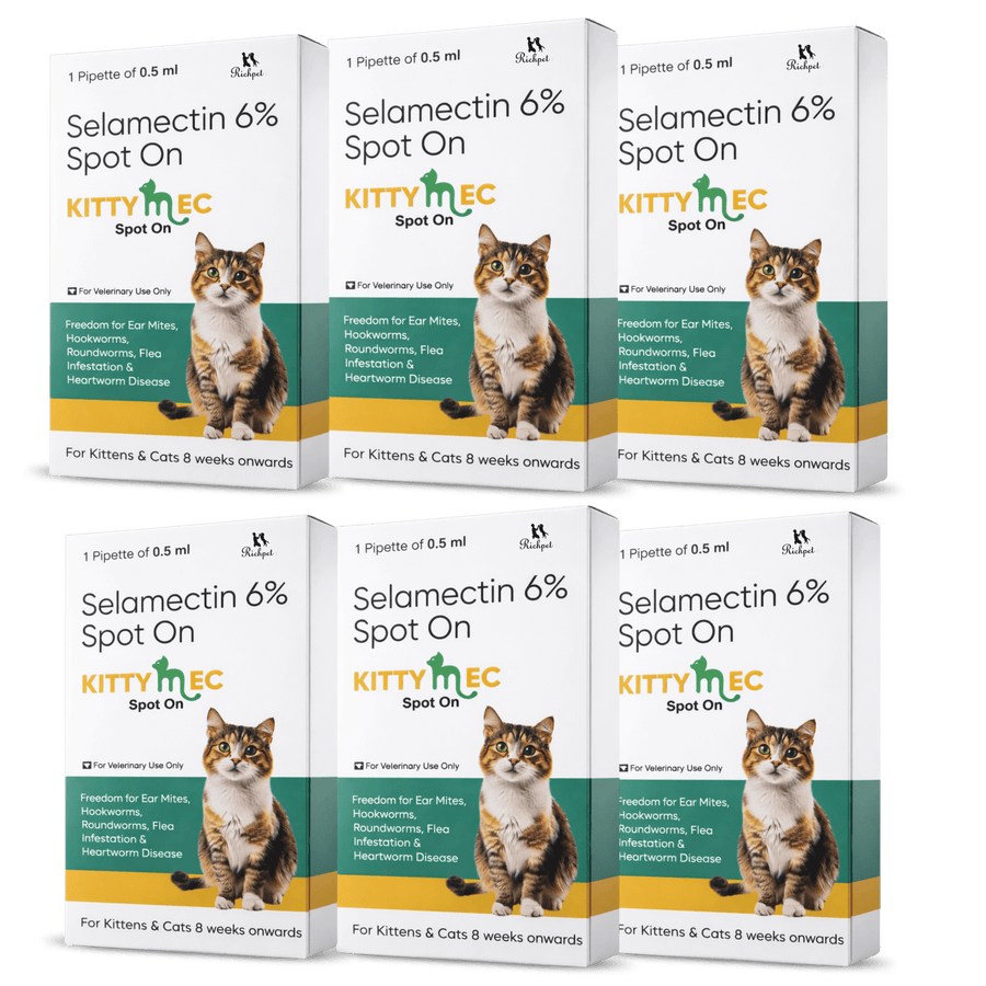 KittyMec Selamectin 6% Spot-On for Cats & Kittens | Advanced Flea & Tick Protection - Richpet StoreRichpet Store
