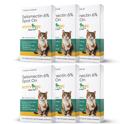 KittyMec Selamectin 6% Spot - On for Cats & Kittens | Advanced Flea & Tick Protection - Richpet StoreRichpet Store