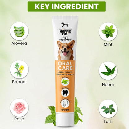 Mint Flavour Dog Toothpaste (100g) – Gently Removes Plaque & Tartar, Freshens Breath, and Supports Healthy Gums - Richpet StoreRichpet Store