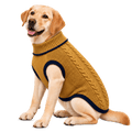 Richpet Knit Turtleneck Dog Sweater, Mustard (Sizes S to 4XL)
