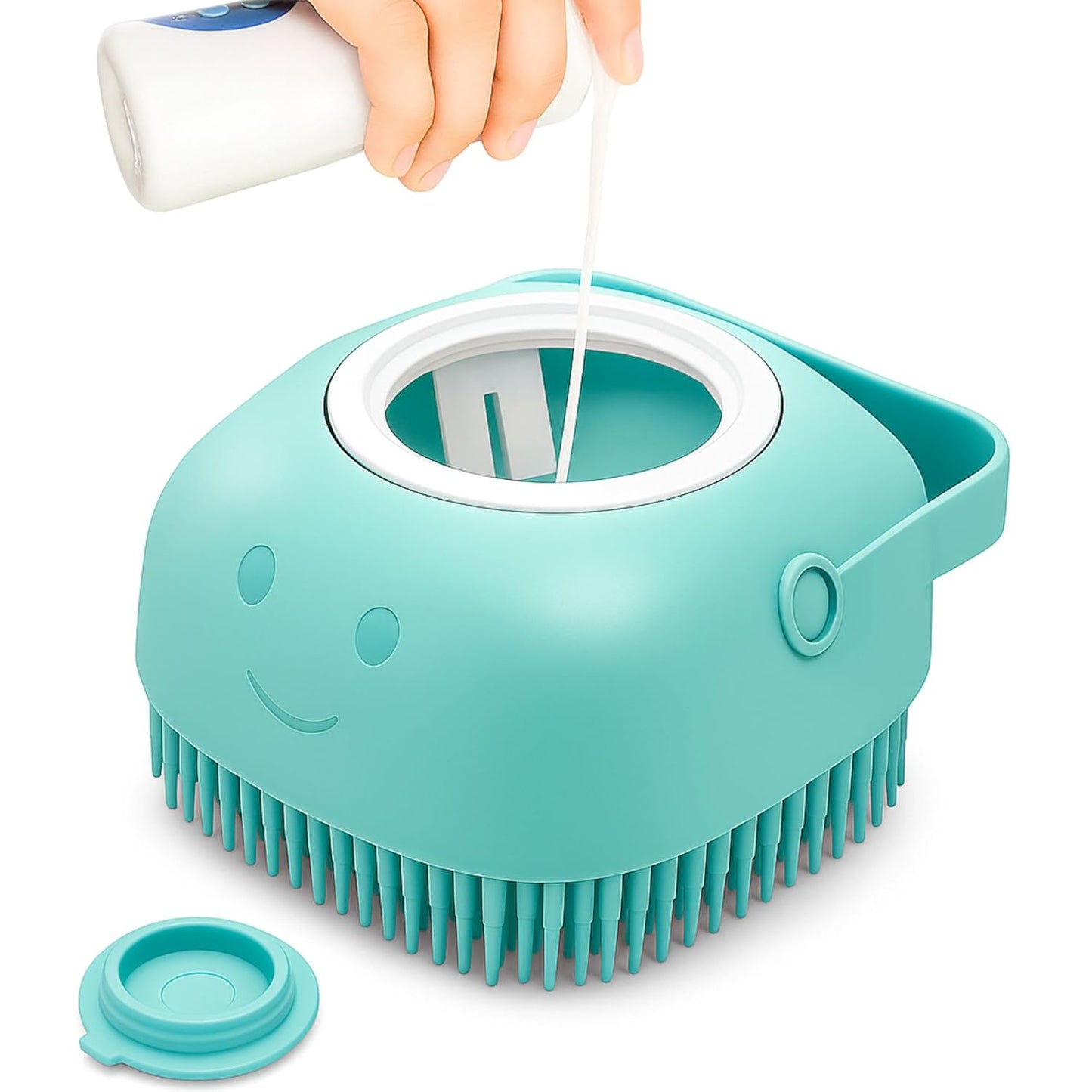Richpet Dog Bath Brush with Shampoo Dispenser – Soft Silicone Grooming & Massage Brush - Richpet StoreRichpet Store