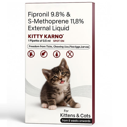 Richpet Kitty Karno's Flea And Tick Control - Effective Cat Flea Prevention - Richpet StoreRichpet Store