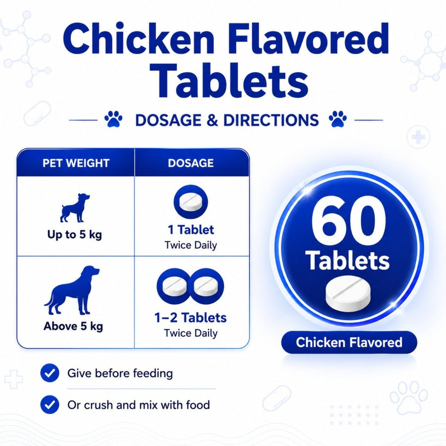 Richpet Logivit Dog Multivitamin Tablets with Chicken Flavour (60-Tablets) - Richpet StoreRichpet Store