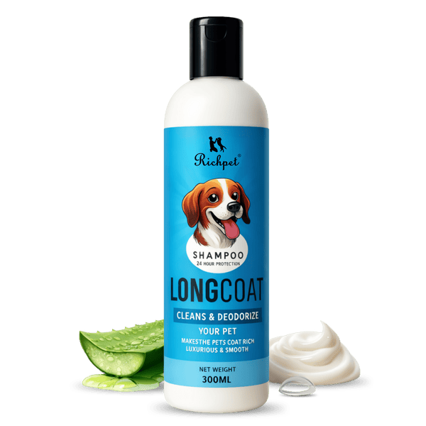 Richpet™ Long Coat Pet Shampoo - 300 ml (+ Scrubber) - Richpet StoreRichpet Store