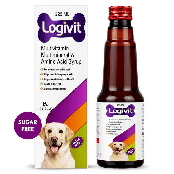 Richpet Multivitamin Syrup for Dogs & Cats | Daily Health Tonic for Immunity, Energy & Growth | Supports Skin & Coat | Vitamin, Mineral & Amino Acid Supplement - Richpet StoreRichpet Store