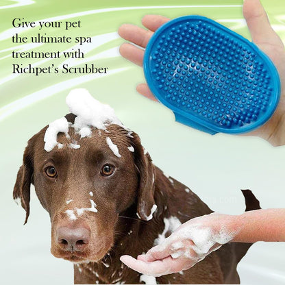 Richpet Pet Bathing & Massage Glove – Soft Rubber Grooming Brush for Dogs, Cats & Small Pets - Richpet StoreRichpet Store