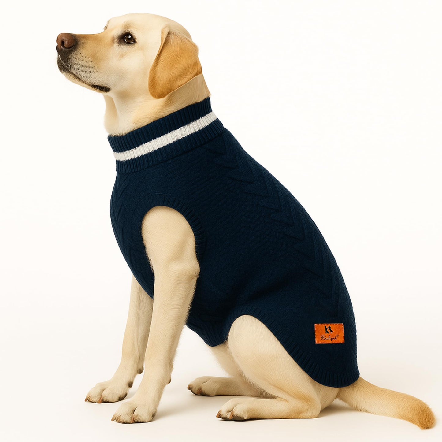 Richpet Soft & Stretchable Dog Sweater – Warm, Cozy Turtleneck Winter Knit Pullover - Richpet StoreRichpet Store