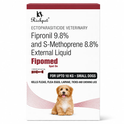 Richpet Spot On for Dogs (0 - 10 kg), Monthly Flea Tick Treatment, Topical Parasite Protection - Richpet StoreRichpet Store