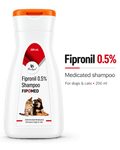 Richpet Tick & Flea Shampoo for Dogs & Cats | Fipronil 0.5% Medicated Shampoo | 200 ml